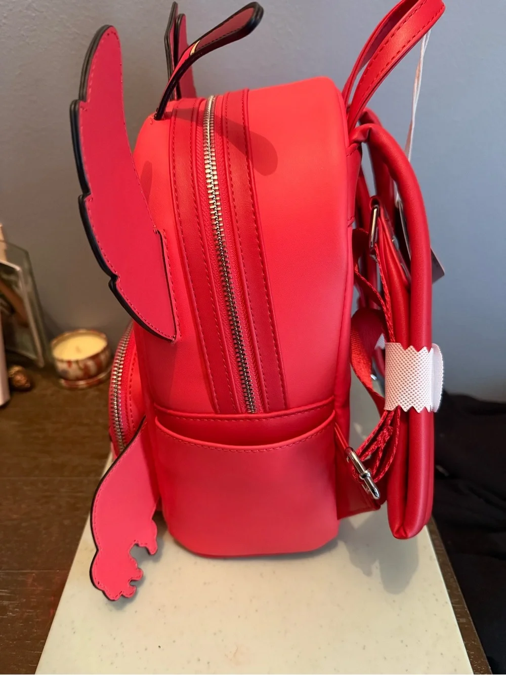 Loungefly Red & Pink Disney Stitch Alien Mini Backpack